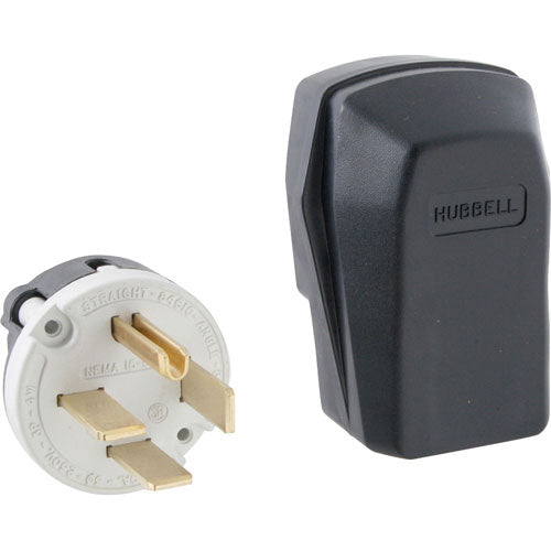 8462C Hubbell - 250V 60A Angular Plug (4 Prong) alternate view 1 8462C Hubbell - 250V 60A Angular Plug (4 Prong) alternate view 1